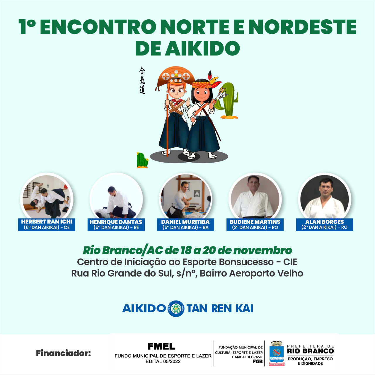 Rio Branco sedia o 1º Encontro Norte e Nordeste de Aikido